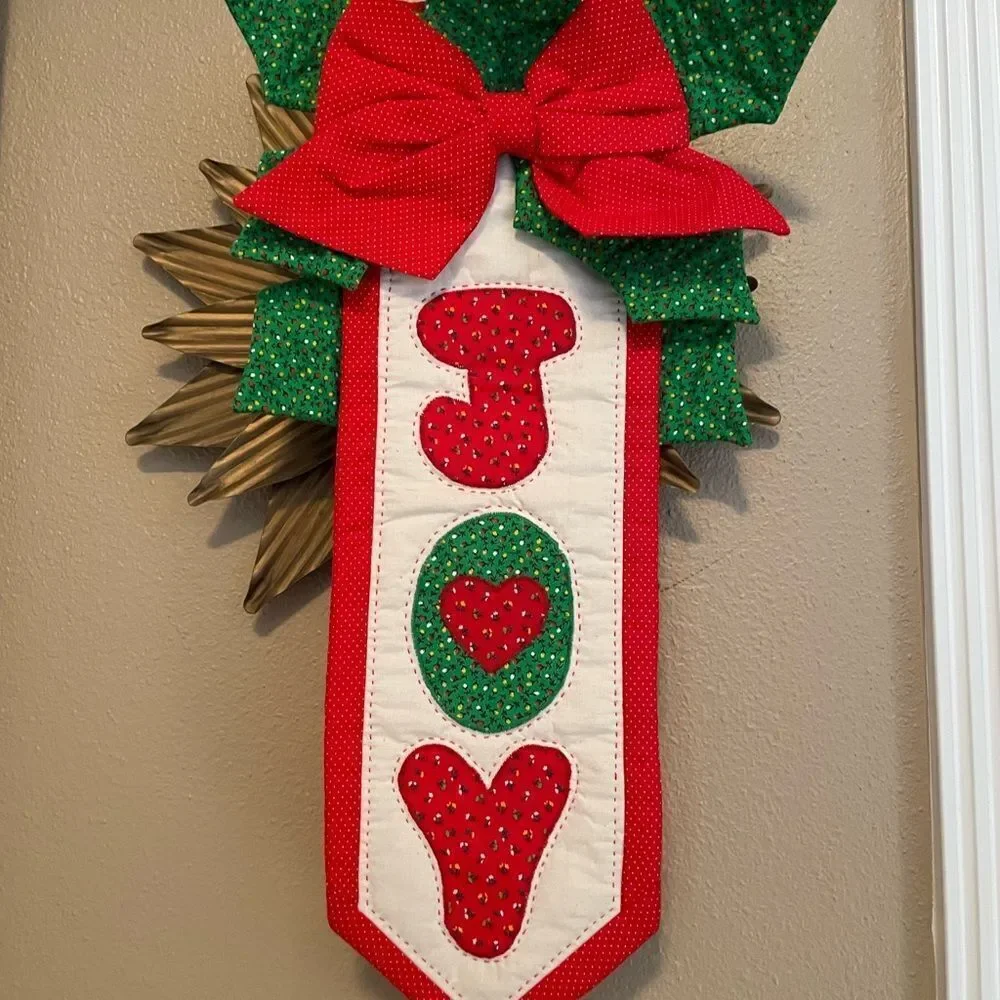 1980’s JOY Christmas Wall Hanging with Bell
